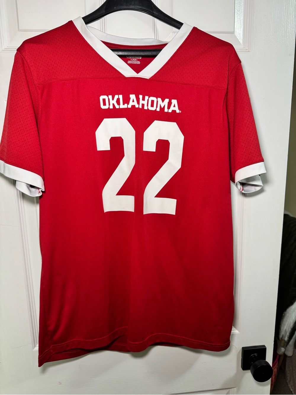 OKLAHOMA SOONERS #22 JERSEY